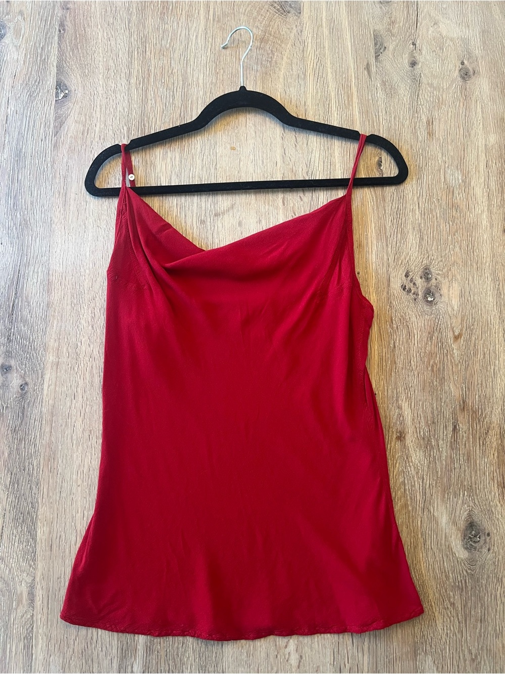 intage 90s Ghost London Red Cowl Neck Camisole Top Sz S